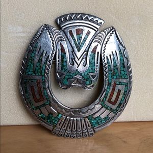 Sterling silver belt buckle